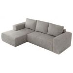 Narożnik TRENTINO L - strona lewa - jasnoszary, struktura