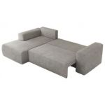 Narożnik TRENTINO L - strona lewa - jasnoszary, struktura
