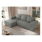 Narożnik TRENTINO L - strona lewa - szary, struktura