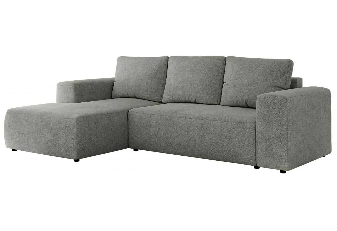 Narożnik TRENTINO L - strona lewa - szary, struktura