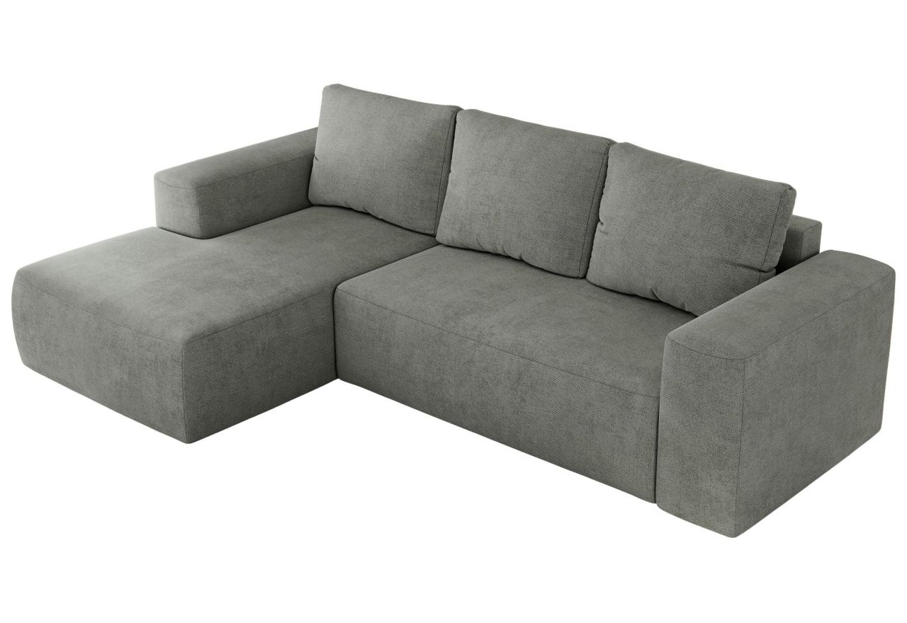 Narożnik TRENTINO L - strona lewa - szary, struktura