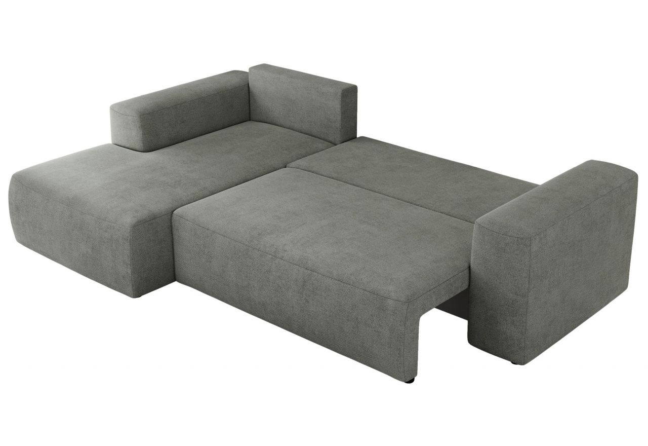 Narożnik TRENTINO L - strona lewa - szary, struktura