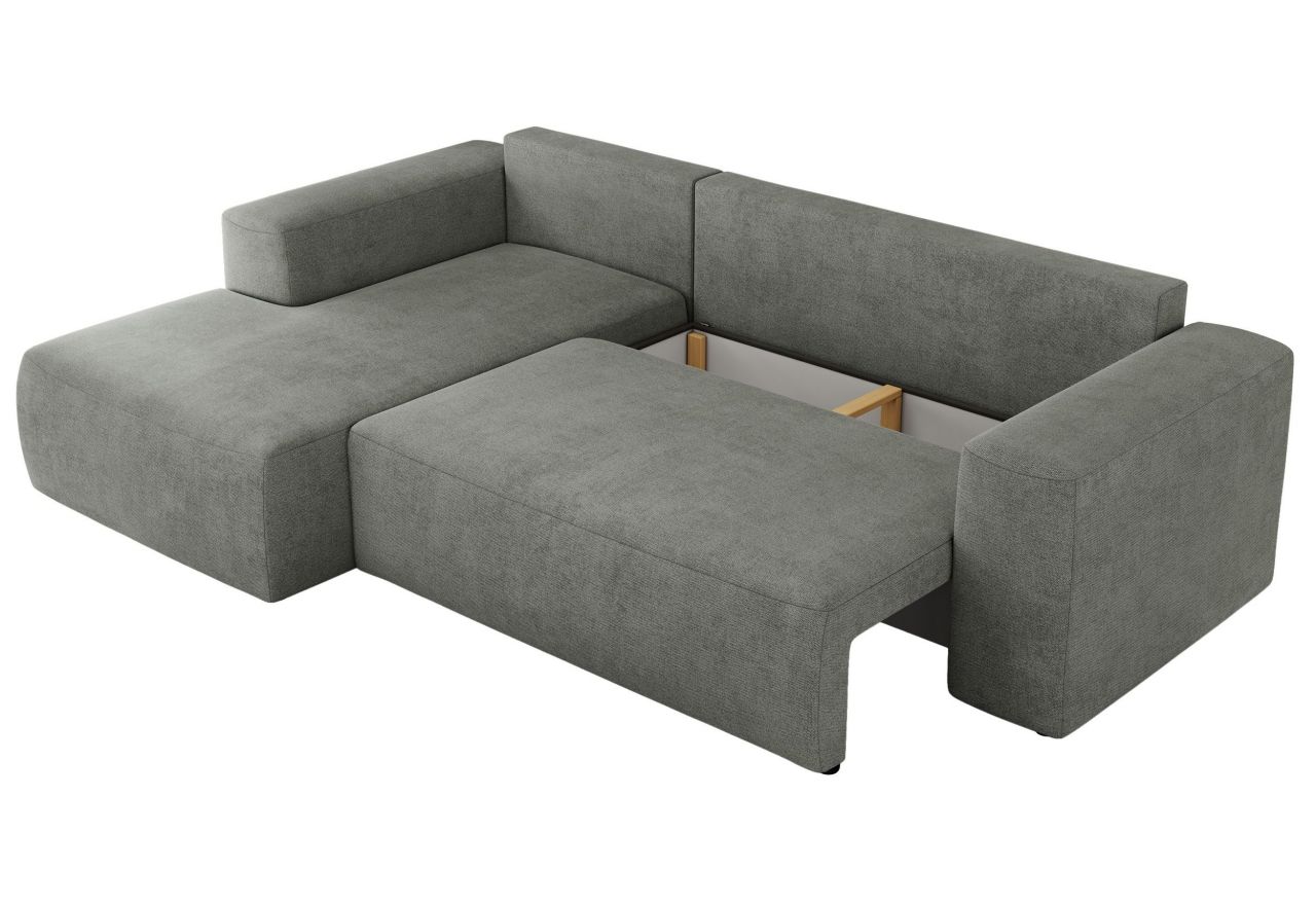 Narożnik TRENTINO L - strona lewa - szary, struktura