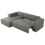 Narożnik TRENTINO L - strona lewa - szary, struktura