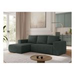 Narożnik TRENTINO L - strona lewa - ciemnoszary, struktura