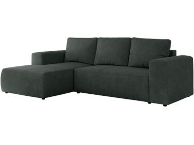 Narożnik TRENTINO L - strona lewa - ciemnoszary, struktura