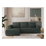 Narożnik TRENTINO L - strona lewa - ciemnoszary, struktura