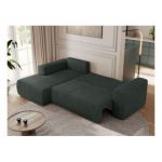 Narożnik TRENTINO L - strona lewa - ciemnoszary, struktura