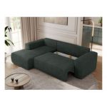 Narożnik TRENTINO L - strona lewa - ciemnoszary, struktura