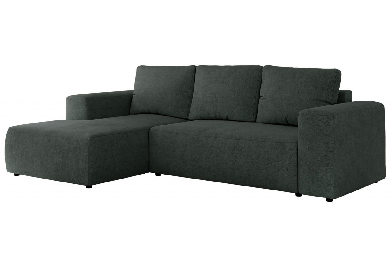 Narożnik TRENTINO L - strona lewa - ciemnoszary, struktura