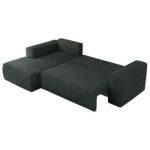 Narożnik TRENTINO L - strona lewa - ciemnoszary, struktura