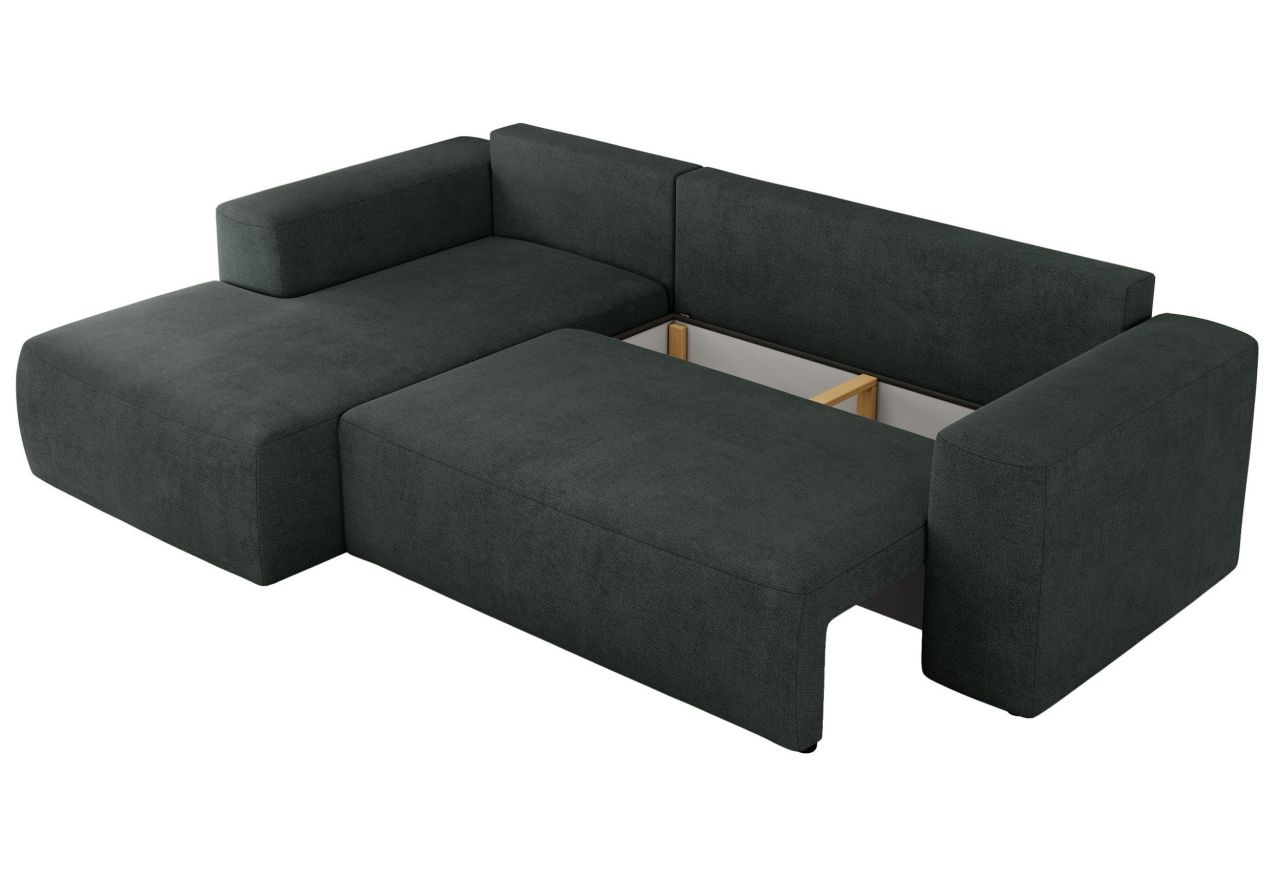 Narożnik TRENTINO L - strona lewa - ciemnoszary, struktura