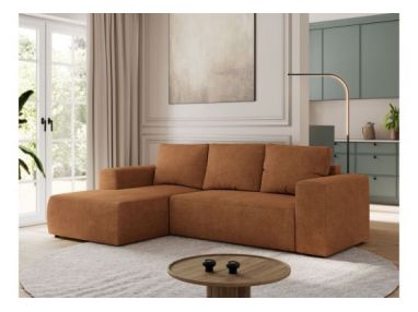 Narożnik TRENTINO L - strona lewa - pomarańczowy, struktura