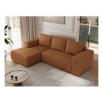 Narożnik TRENTINO L - strona lewa - pomarańczowy, struktura