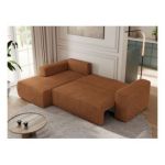 Narożnik TRENTINO L - strona lewa - pomarańczowy, struktura