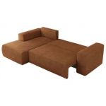 Narożnik TRENTINO L - strona lewa - pomarańczowy, struktura