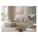 Narożnik TRENTINO L - strona lewa - beżowy, struktura