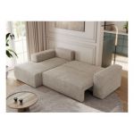 Narożnik TRENTINO L - strona lewa - beżowy, struktura