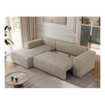 Narożnik TRENTINO L - strona lewa - beżowy, struktura