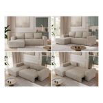 Narożnik TRENTINO L - strona lewa - beżowy, struktura