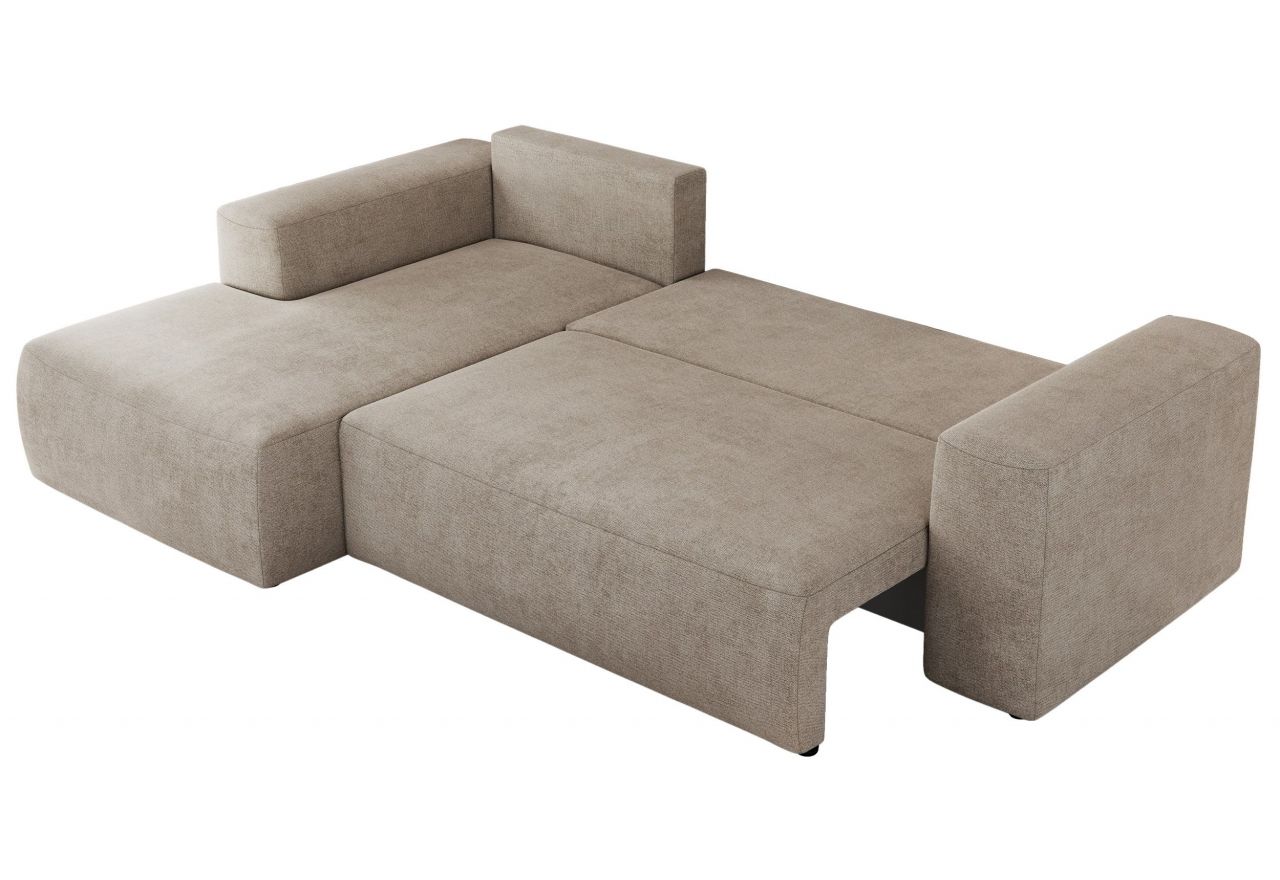 Narożnik TRENTINO L - strona lewa - beżowy, struktura