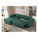 Narożnik TRENTINO L - strona lewa - ciemnozielony, struktura