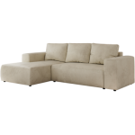 Narożnik TRENTINO L - strona lewa - beżowy, welwet