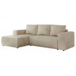 Narożnik TRENTINO L - strona lewa - beżowy, welwet