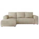 Narożnik TRENTINO L - strona lewa - beżowy, welwet