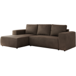 Narożnik TRENTINO L - strona lewa - brązowy, welwet