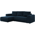 Narożnik TRENTINO L - strona lewa - ciemnoniebieski, welwet