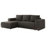 Narożnik TRENTINO L - strona lewa - ciemnoszary, welwet