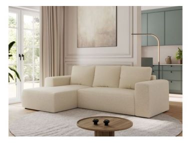 Narożnik TRENTINO L - strona lewa - kremowy, boucle