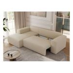 Narożnik TRENTINO L - strona lewa - kremowy, boucle