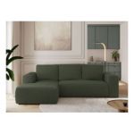 Narożnik TRENTINO L - strona lewa - zielony, boucle