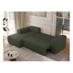 Narożnik TRENTINO L - strona lewa - zielony, boucle