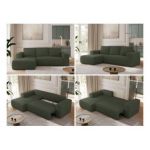 Narożnik TRENTINO L - strona lewa - zielony, boucle