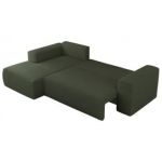 Narożnik TRENTINO L - strona lewa - zielony, boucle