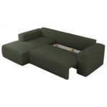 Narożnik TRENTINO L - strona lewa - zielony, boucle