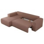 Narożnik TRENTINO L - strona lewa - różowy, boucle