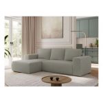 Narożnik TRENTINO L - strona lewa - jasnoszary, boucle