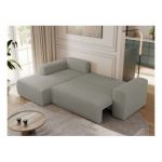 Narożnik TRENTINO L - strona lewa - jasnoszary, boucle