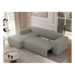 Narożnik TRENTINO L - strona lewa - jasnoszary, boucle