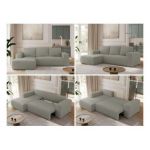 Narożnik TRENTINO L - strona lewa - jasnoszary, boucle