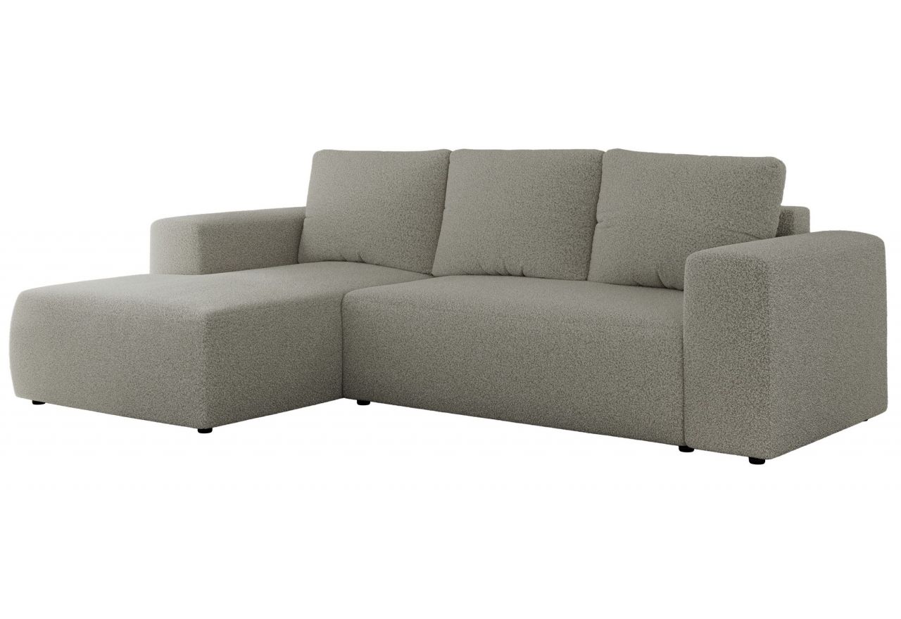 Narożnik TRENTINO L - strona lewa - jasnoszary, boucle