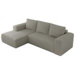 Narożnik TRENTINO L - strona lewa - jasnoszary, boucle