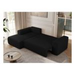 Narożnik TRENTINO L - strona lewa - czarny, boucle