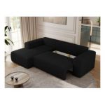 Narożnik TRENTINO L - strona lewa - czarny, boucle