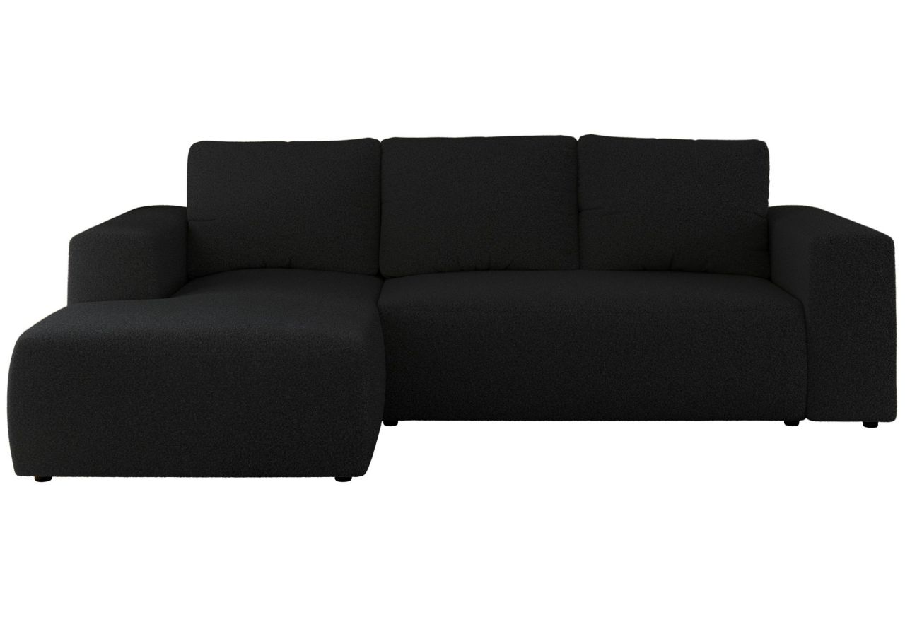 Narożnik TRENTINO L - strona lewa - czarny, boucle