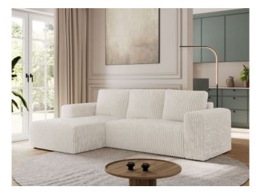 Narożnik TRENTINO L - strona lewa - beżowy, sztruks